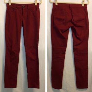 NWOT Ann Taylor LOFT Red Modern Skinny Jeans